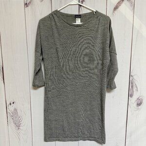Patagonia Women’s Merino Sweater Dress Large Gray 100% Wool EUC